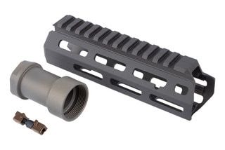Q Honey Badger 6" M-LOK Handguard Kit with gray anodized finish